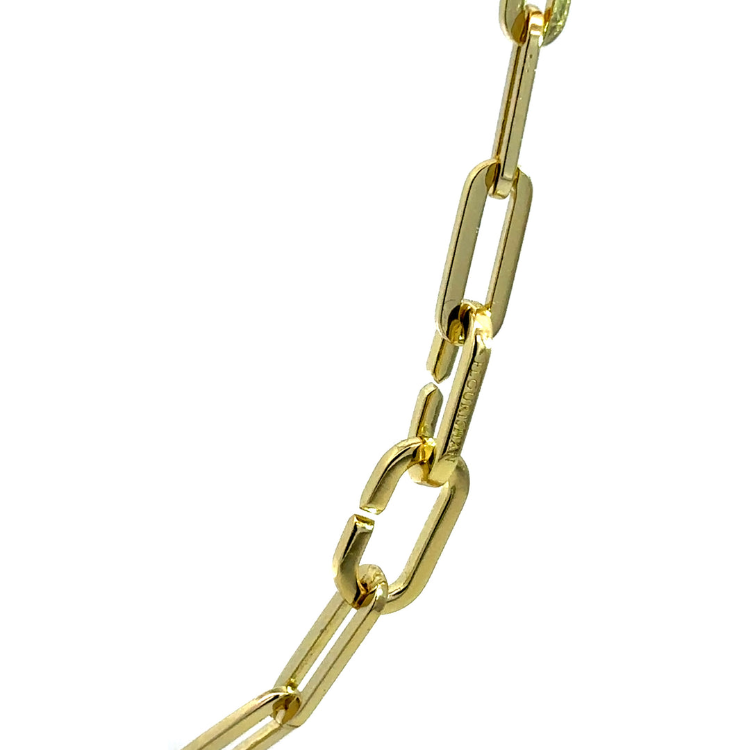Flourishan Loop Necklace - 14k Gold Vermeil