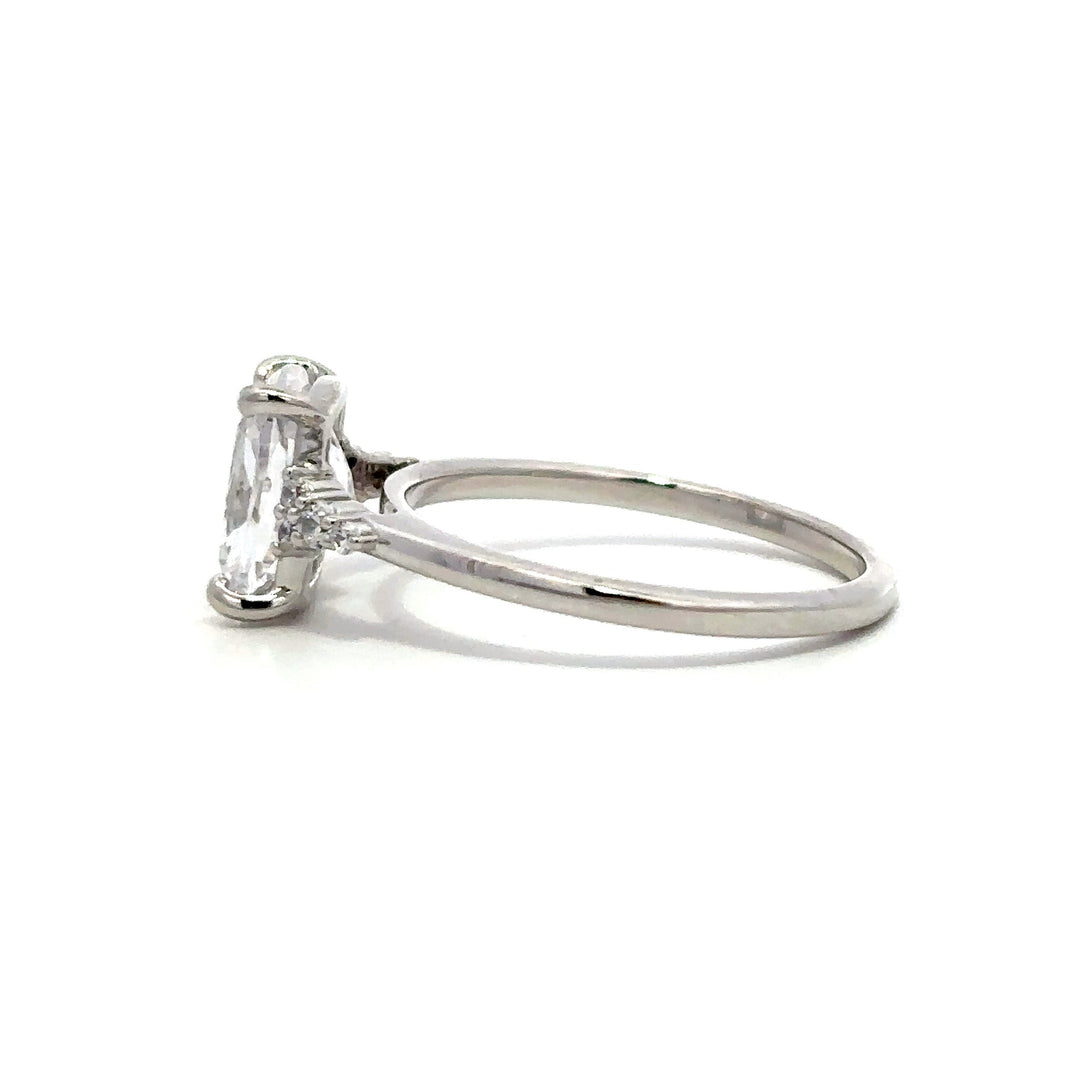 Pave Ring - Floral Band Setting #12866