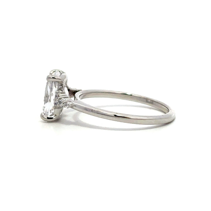 Pave Ring - Floral Band Setting #12866