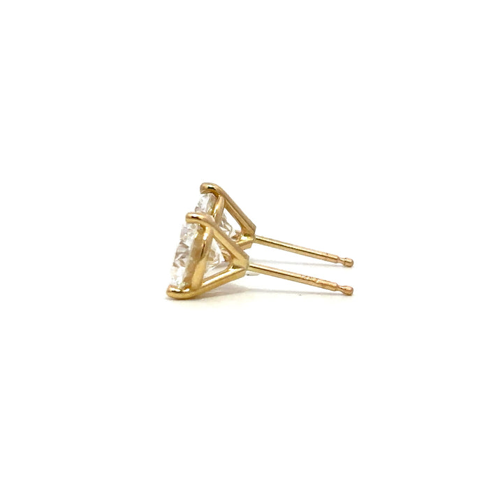 Solitaire Earrings (Martini-Set) - 14k Gold