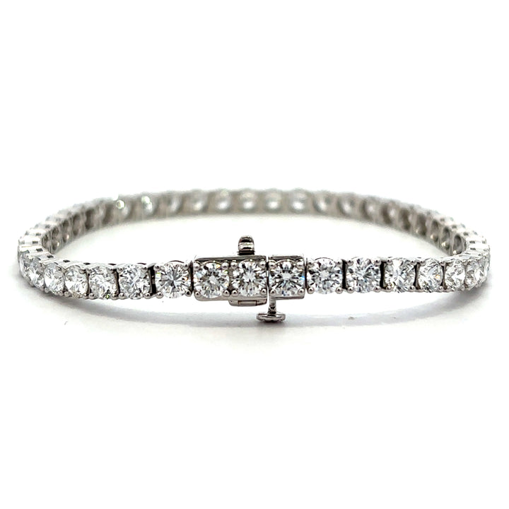 Tennis Bracelet - 14k White Gold 10.00ct #13006