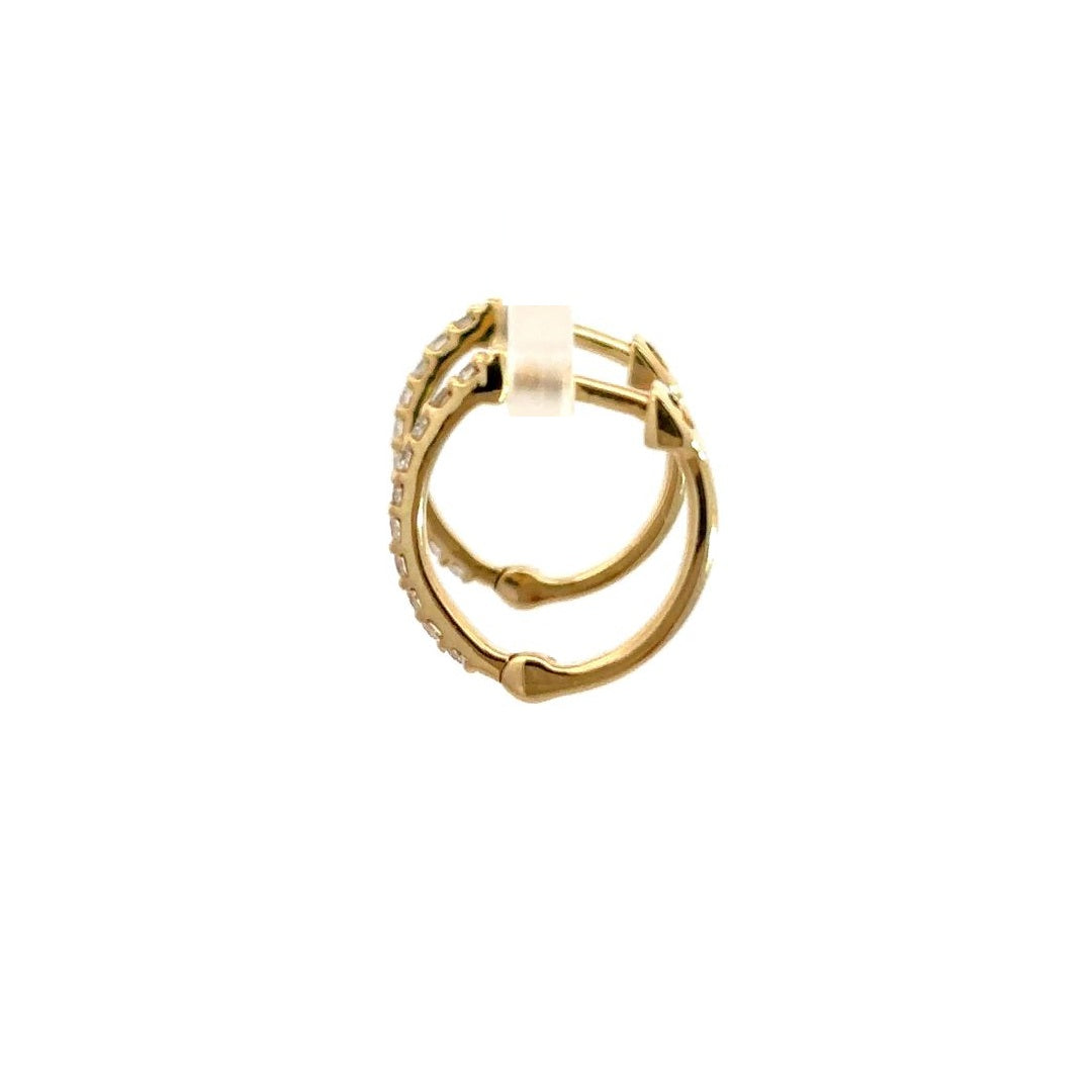 Hoop Earrings (Round) - 14k Yellow Gold 0.20ct #12080