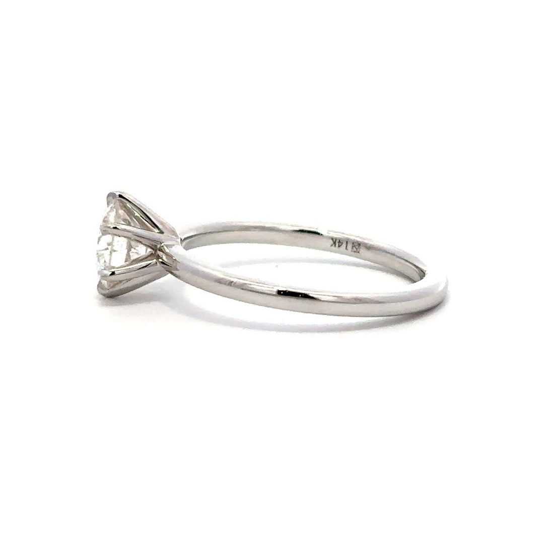 Solitaire Ring (Round) - 14k Gold