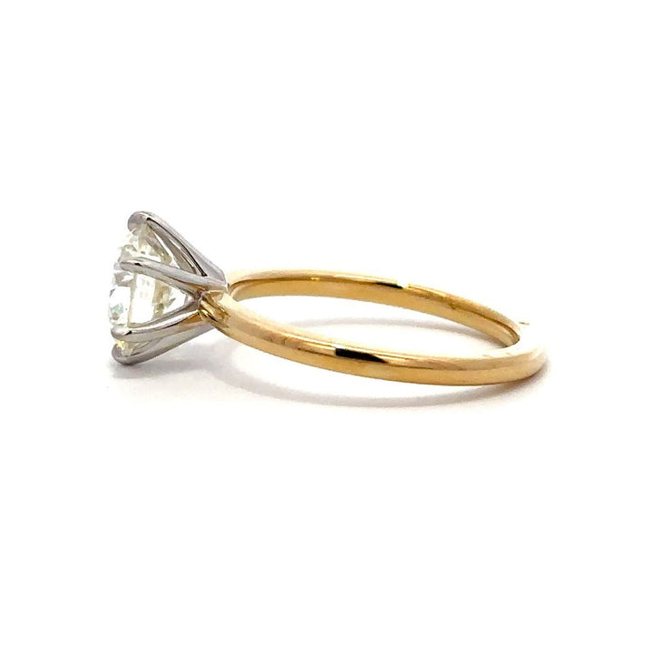 Solitaire Ring (Round) - 14k Gold