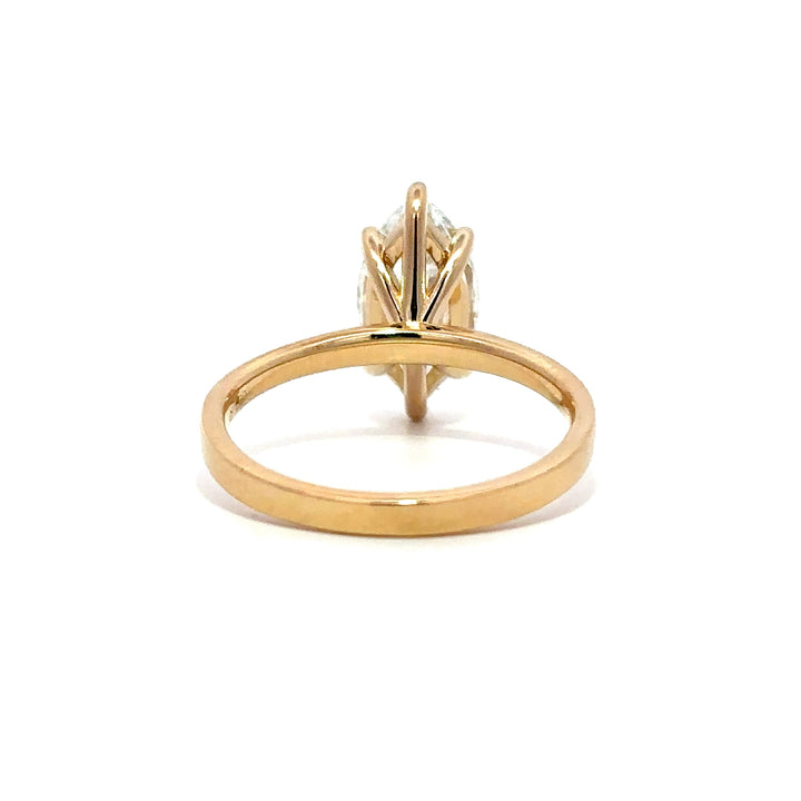 Solitaire Ring (Marquise) - 14k Yellow Gold 2.00ct #13221
