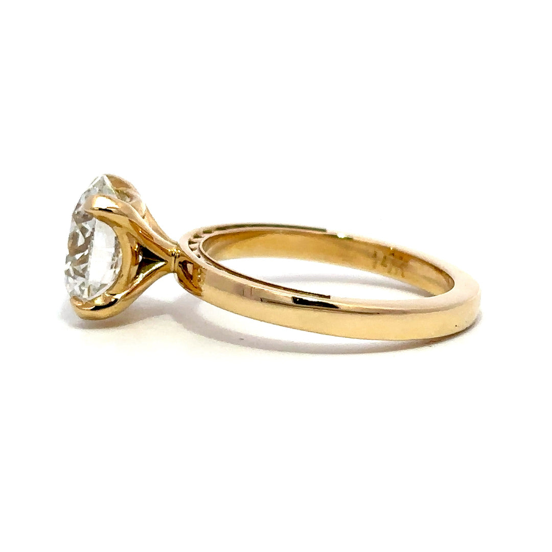 Statement Collection (Round) - 14k Yellow Gold 3.41ct #12247
