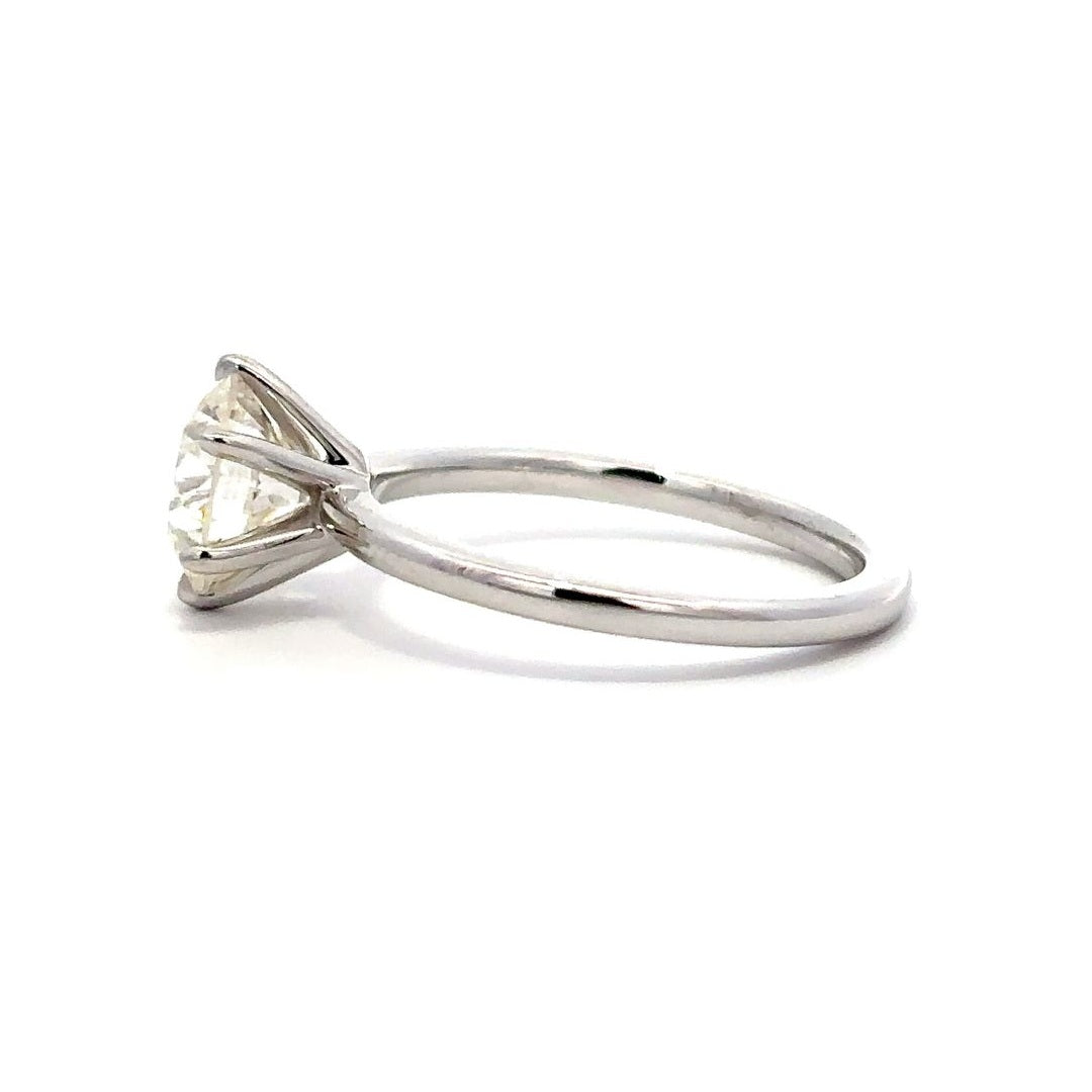 Solitaire Ring (Round) - 14k Gold