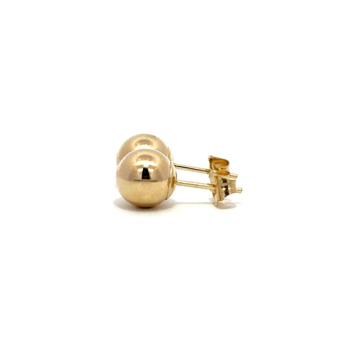 Ball Stud Earrings - 14k Yellow Gold