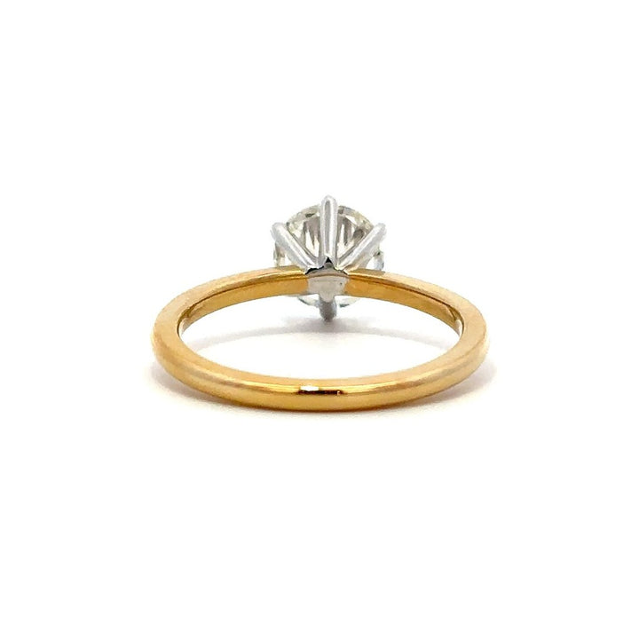 Solitaire Ring (Round) - 14k Gold