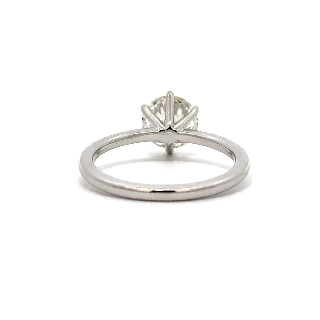 Solitaire Ring (Round) - 14k Gold