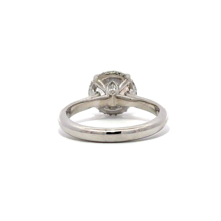 Pave Ring - Hidden Halo Setting #11625