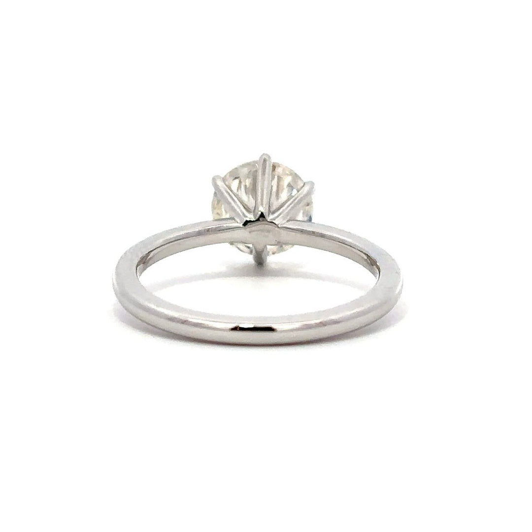 Solitaire Ring (Round) - 14k Gold