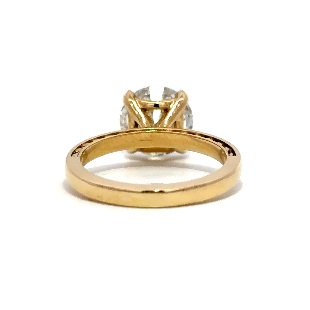Statement Collection (Round) - 14k Yellow Gold 3.41ct #12247