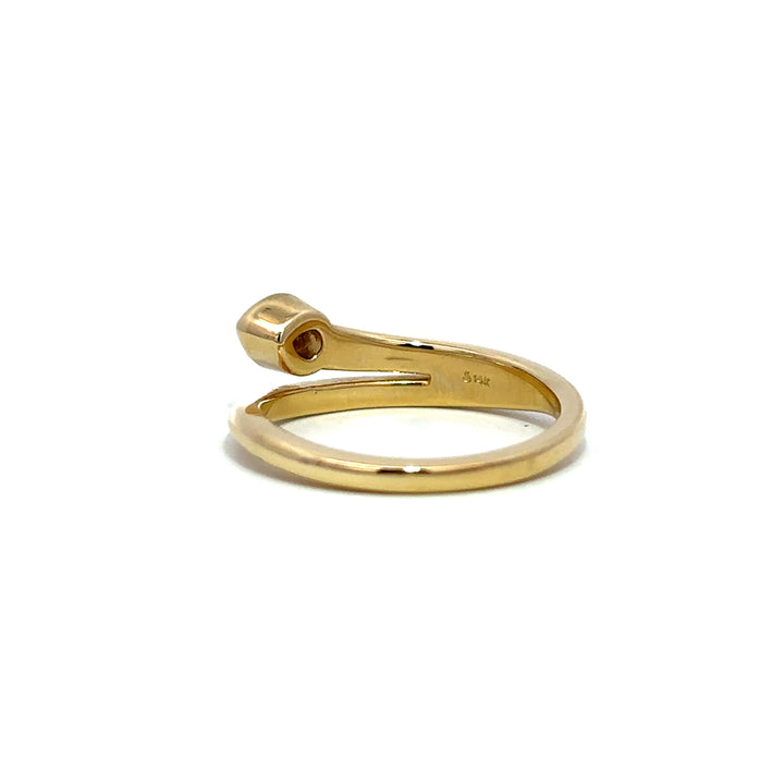 Split Shank Ring - 14k Yellow Gold 0.17ct #12072