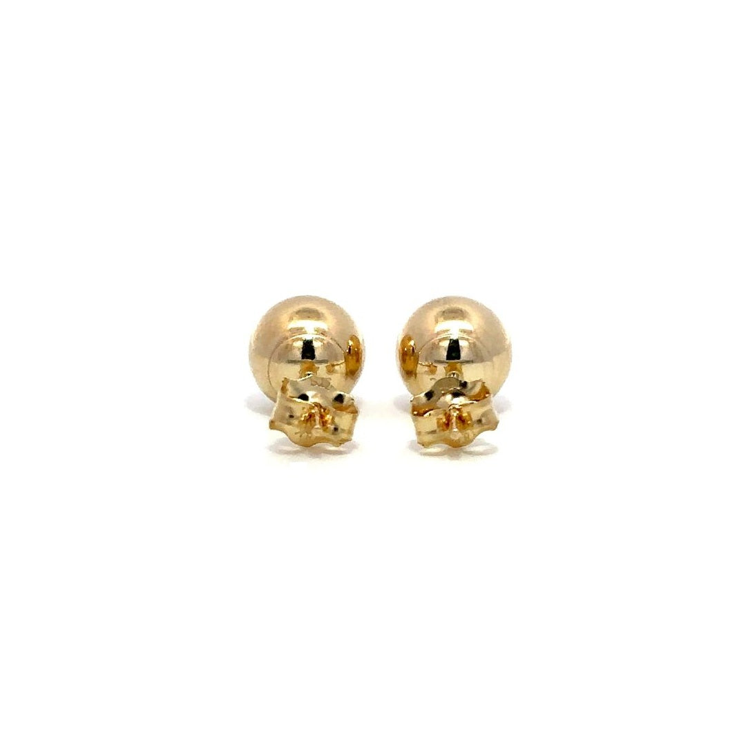 Ball Stud Earrings - 14k Yellow Gold