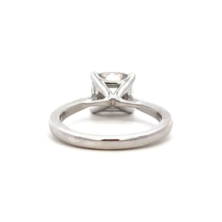 Solitaire Ring (Old Mine) - 14k White Gold 2.55ct #12148