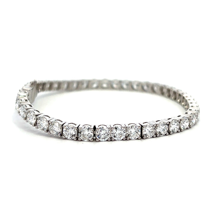 Tennis Bracelet - 14k White Gold 10.00ct #13006