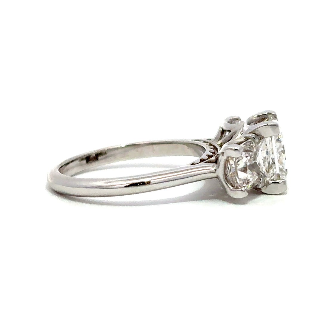 Statement Collection (Princess) - 14k White Gold 2.52ct #12252
