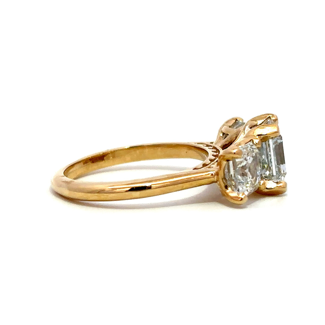 Statement Collection (Asscher) - 14k Yellow Gold 2.60ct #12253