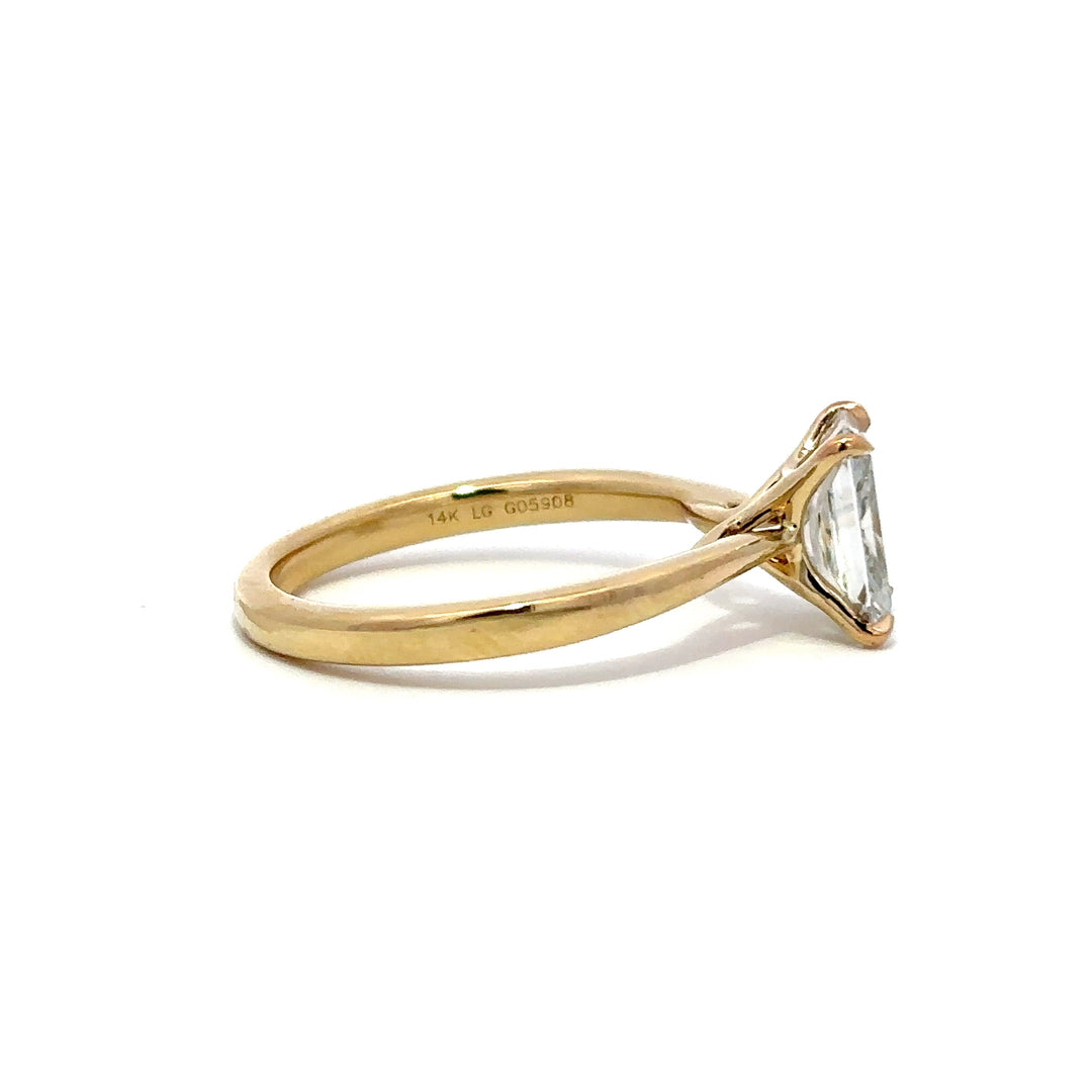 Solitaire Ring (Radiant) - 14k Yellow Gold 1.51ct #12048