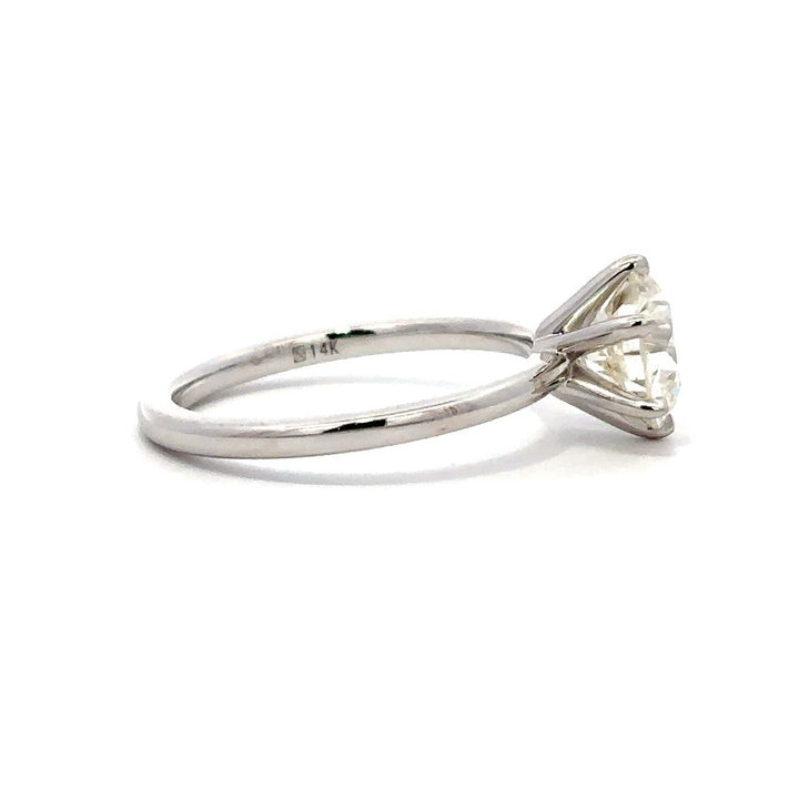 Solitaire Ring (Round) - 14k Gold