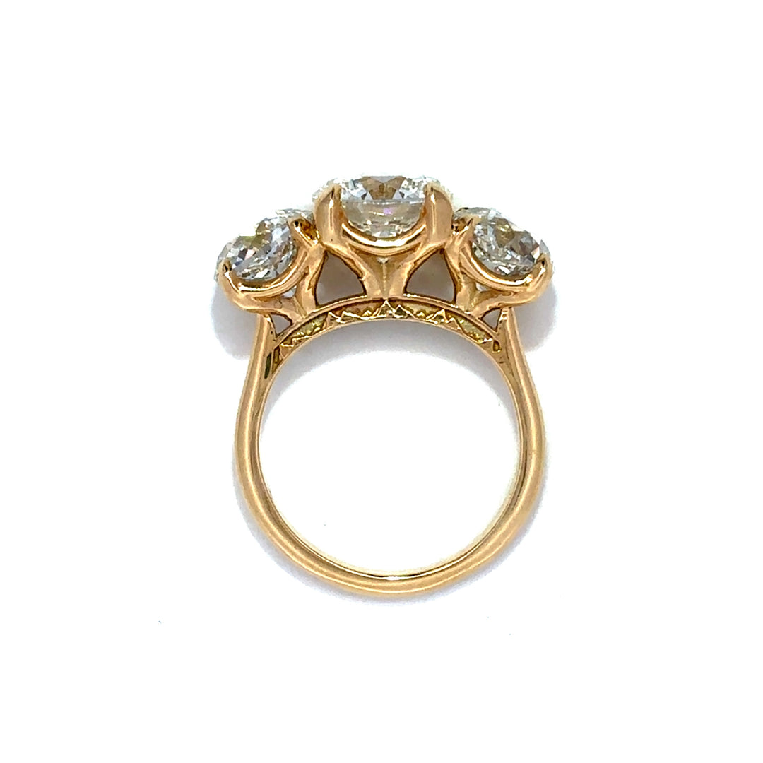 Statement Collection (Round) - 14k Yellow Gold 3.32ct #12255