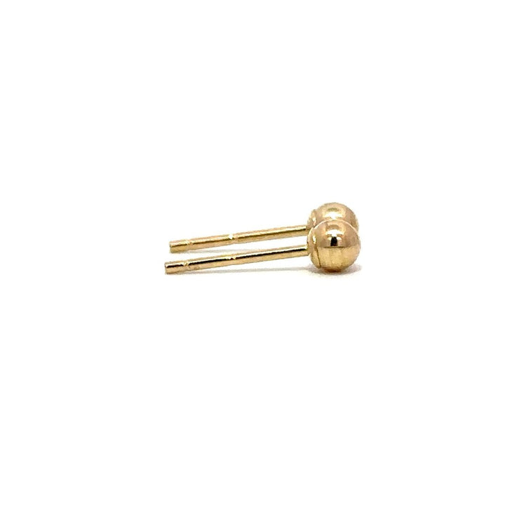 Ball Stud Earrings - 14k Yellow Gold