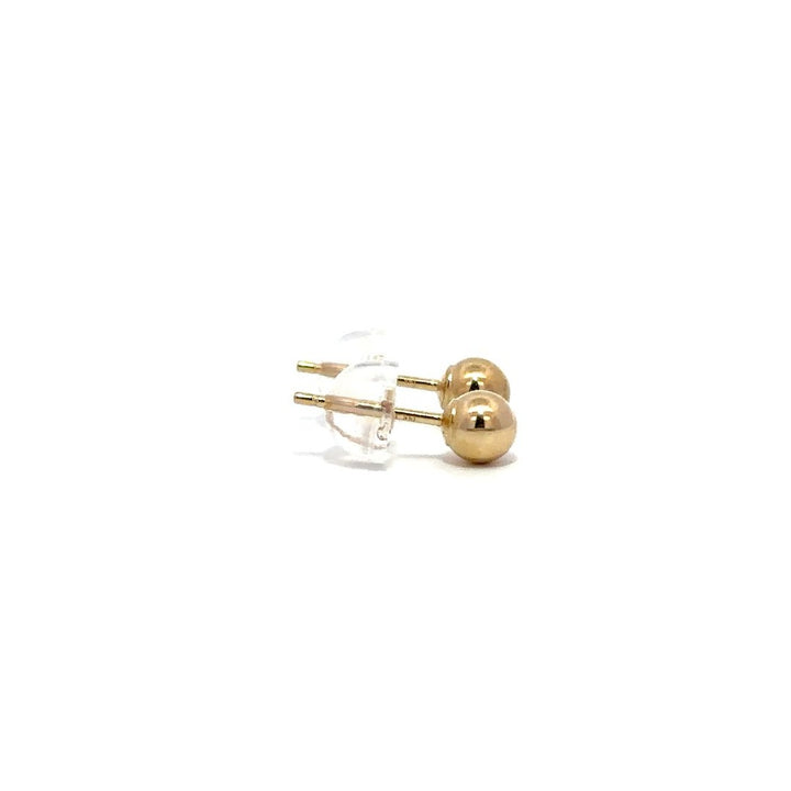 Ball Stud Earrings - 14k Yellow Gold