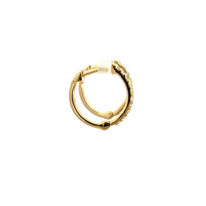 Hoop Earrings (Round) - 14k Yellow Gold 0.20ct #12080