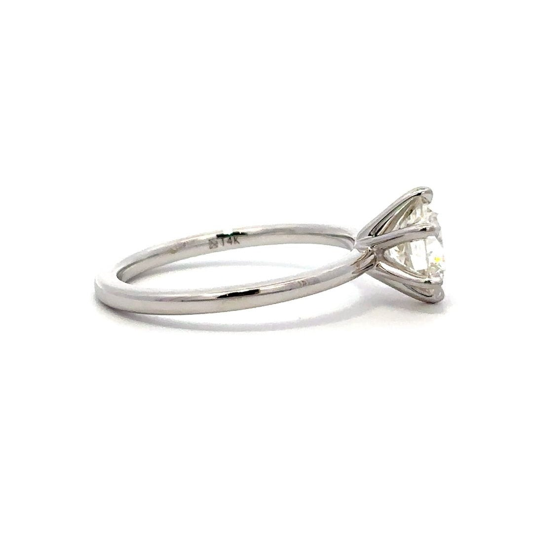 Solitaire Ring (Round) - 14k Gold
