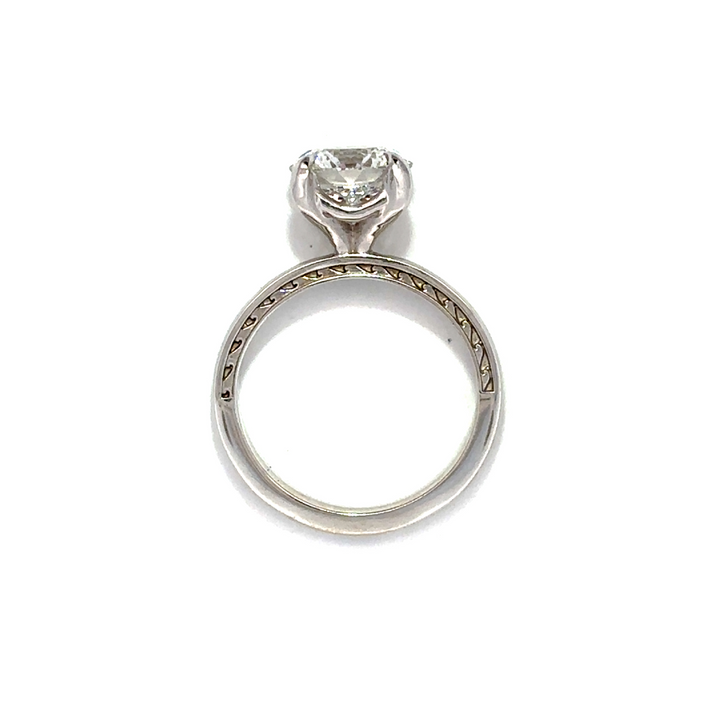 Statement Collection (Round) - 14k White Gold 2.75ct #12248