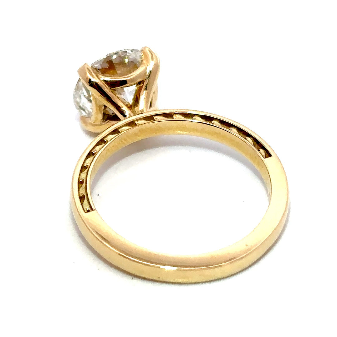 Statement Collection (Round) - 14k Yellow Gold 3.41ct #12247