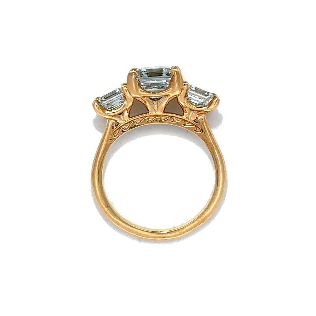 Statement Collection (Asscher) - 14k Yellow Gold 2.60ct #12253