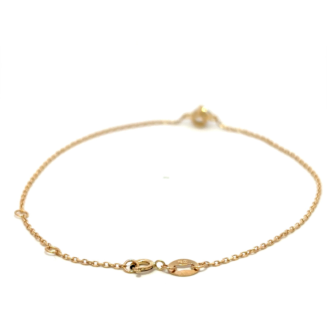 Station Bracelet - 14k White & Yellow Gold