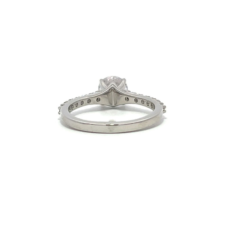 Prong Ring - Pavé Side Diamonds #11613