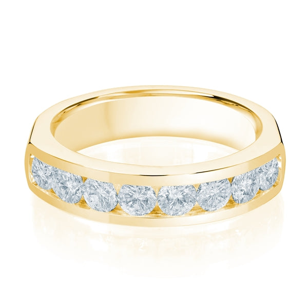 Channel Anniversary Band - Gold Ring