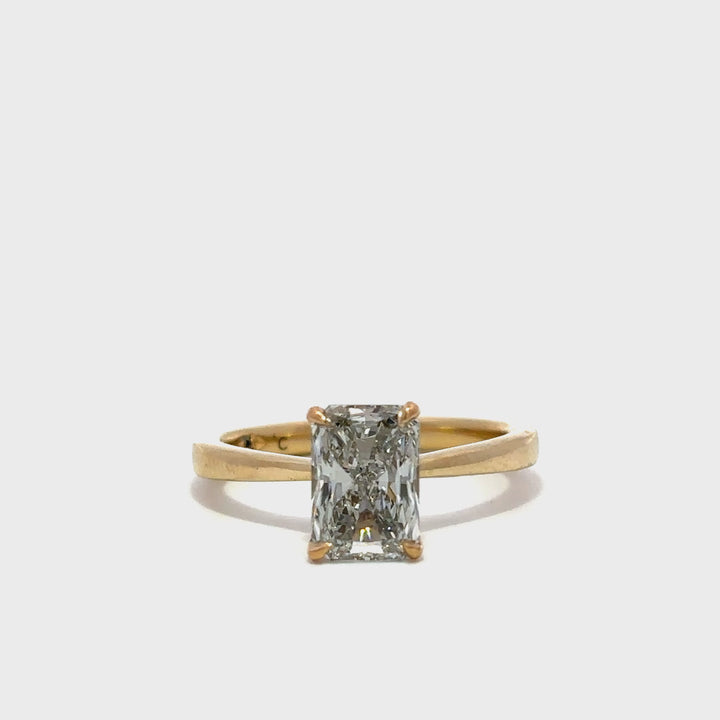 Solitaire Ring (Radiant) - 14k Yellow Gold 1.51ct #12048