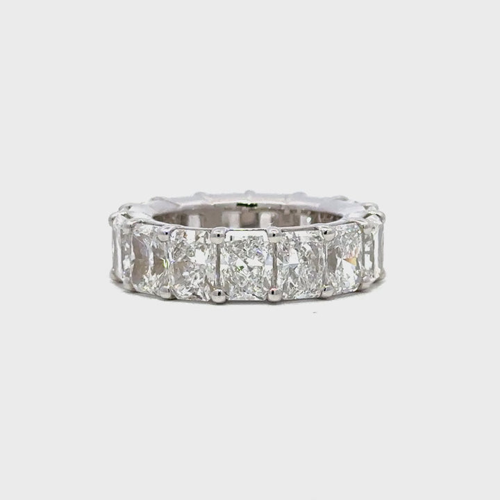 Eternity Ring (Radiant) - 14k White Gold 10.71ctw #11404