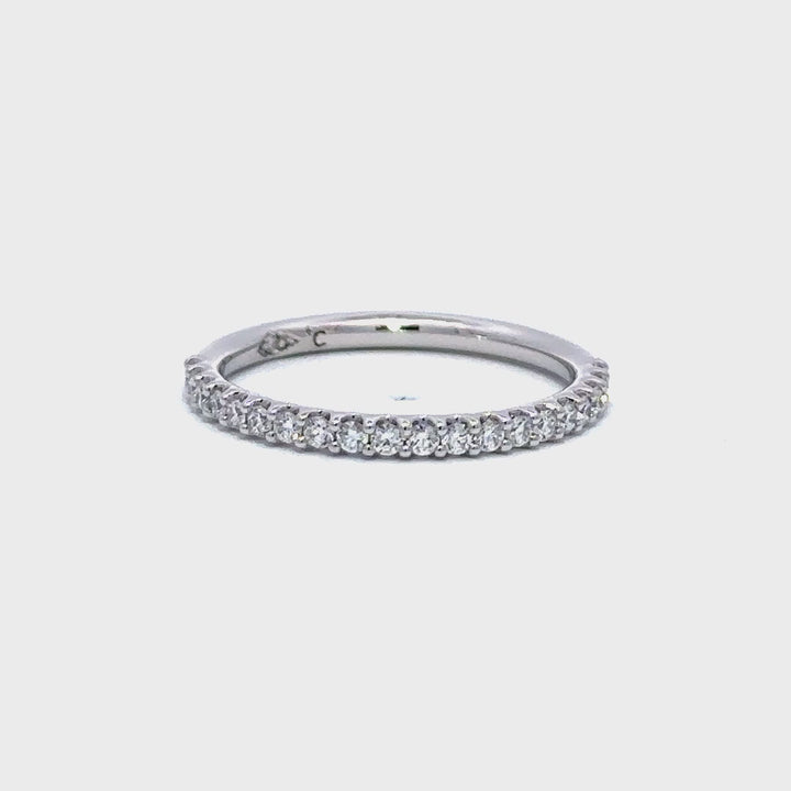 Shared Prong Ring - 14k White Gold 0.28ctw #11904