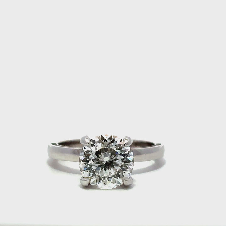 Statement Collection (Round) - 14k White Gold 2.75ct #12248