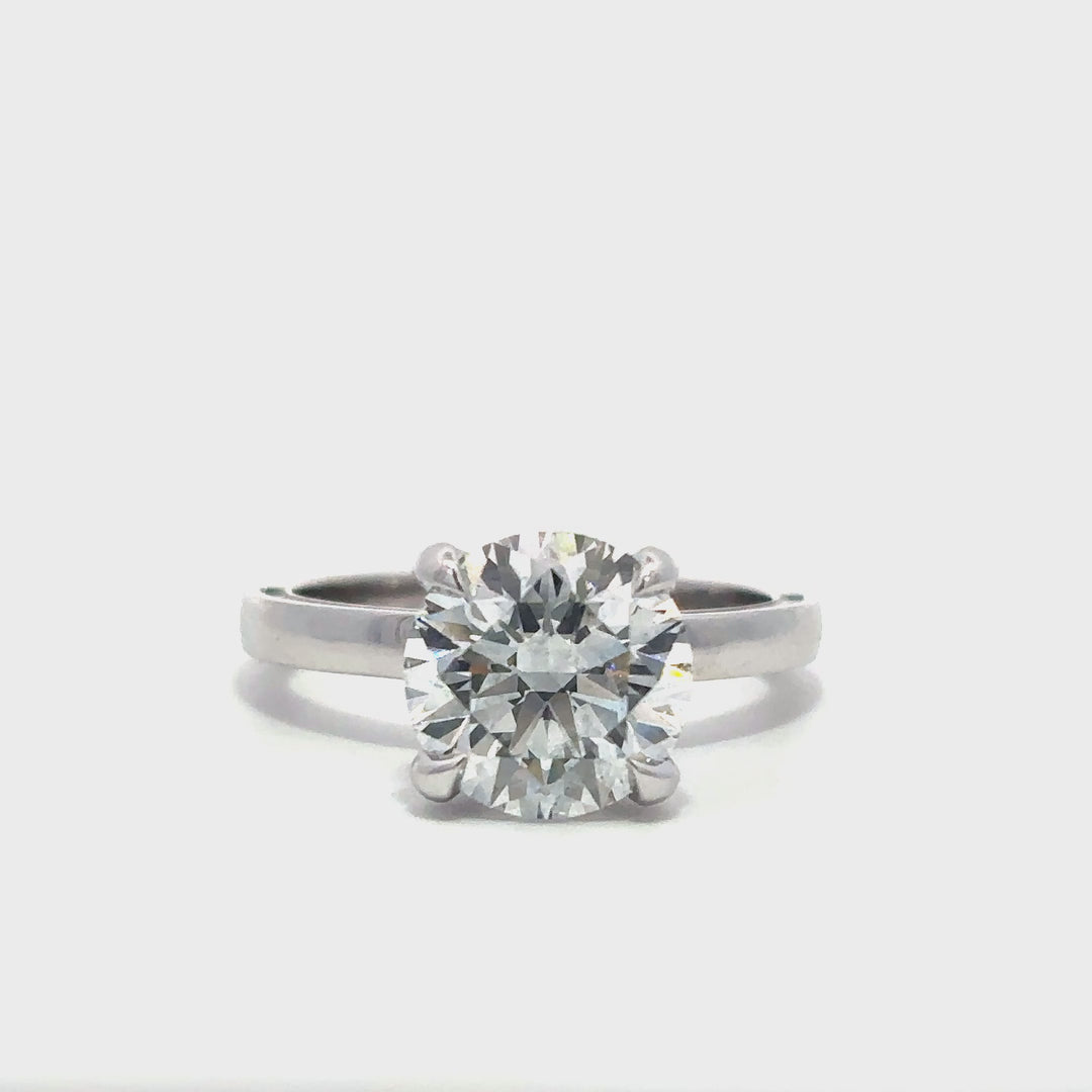 Statement Collection (Round) - 14k White Gold 3.22ct #13239