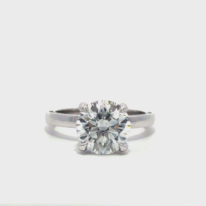 Statement Collection (Round) - 14k White Gold 3.22ct #13239