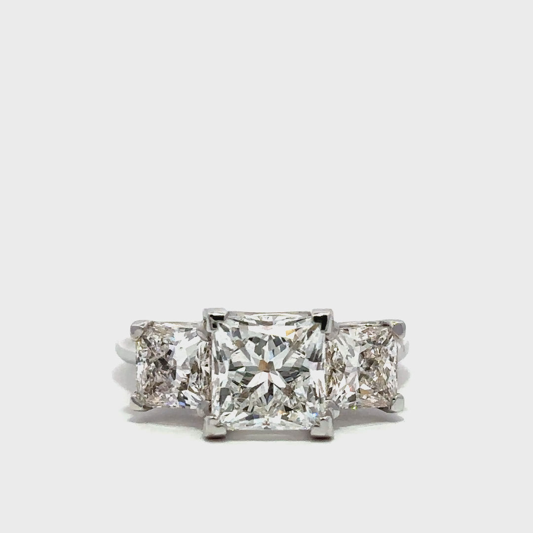 Statement Collection (Princess) - 14k White Gold 2.52ct #12252
