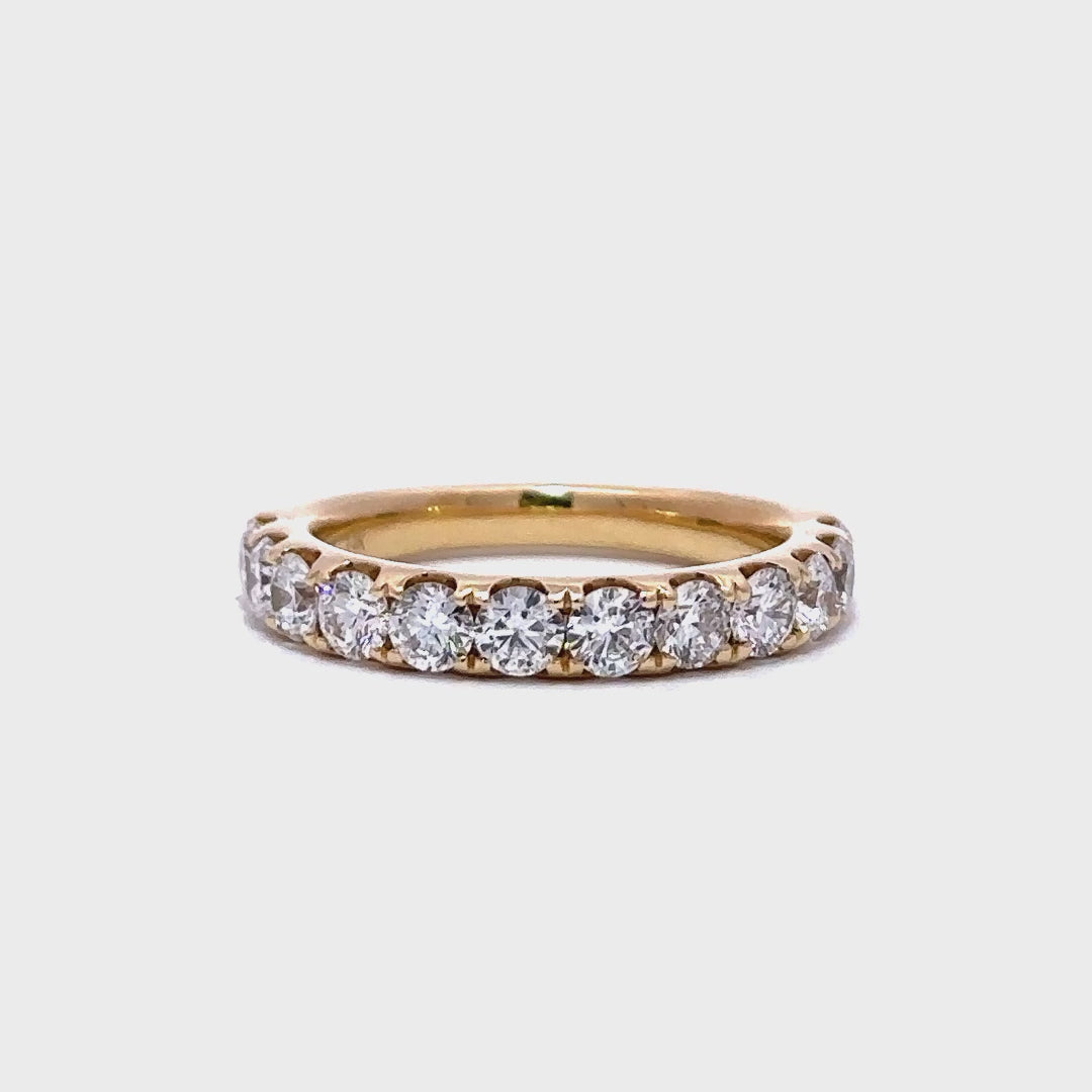 Half Eternity Ring - 14k Yellow Gold 1.45ct #10683